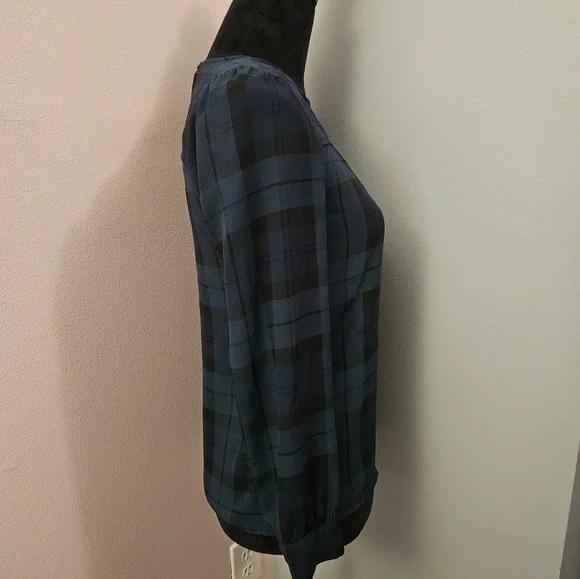 J. Crew Plaid Long-Sleeved Blouse - XS - Picture 6 of 11